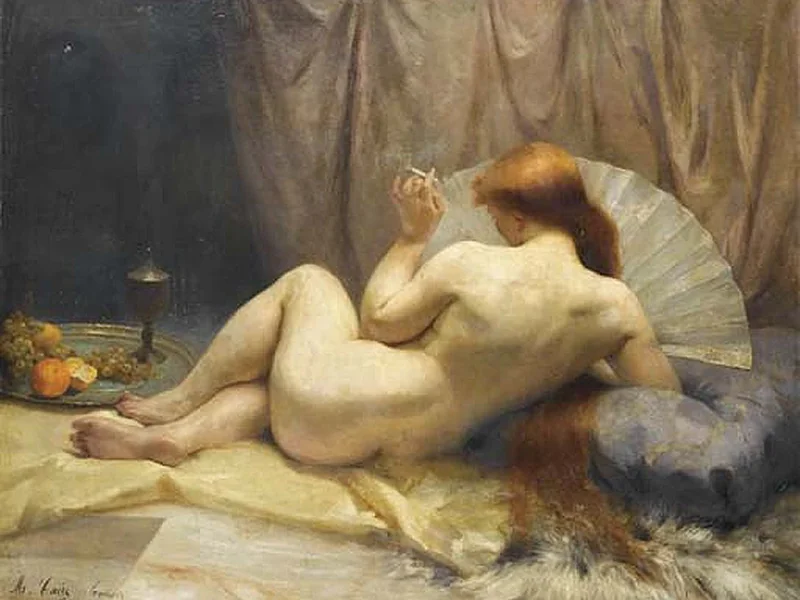 1860-Marie Tonoir - Nudo nel salone (1888)